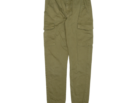 Cargo Womens Trousers Green Slim Tapered W26 L28 Cheap