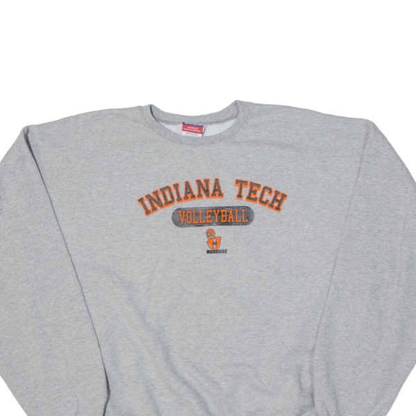 CHAMPION Indiana Tech Warriors Volleyball Womens Sweatshirt Grey USA XL Online Hot Sale