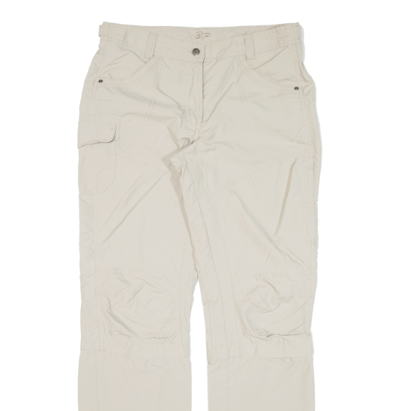 3P Cargo Zip-off Womens Trousers Beige Regular Straight W31 L31 Online