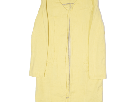 ZARA WOMAN Womens Overcoat Coat Yellow S Sale