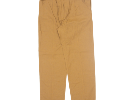 Womens Trousers Brown Regular Tapered W32 L28 Supply