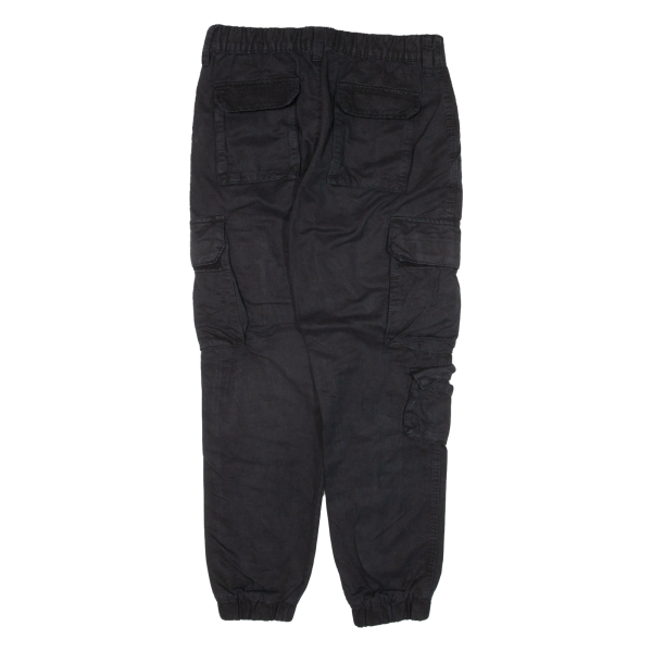 Cargo Womens Trousers Black Relaxed Tapered W30 L27 For Sale