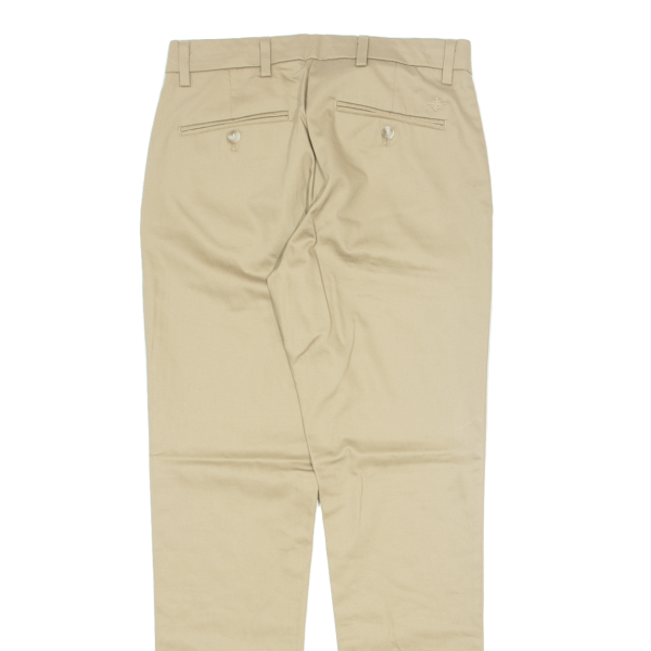 DOCKERS Flex Comfort Khaki Mens Trousers Beige Slim Tapered W30 L32 Cheap