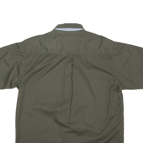 BUGLE BOY Mens Plain Shirt Green M on Sale