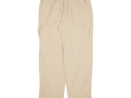 Cargo Zip-off Womens Trousers Beige Regular Straight W28 L28 Online Hot Sale