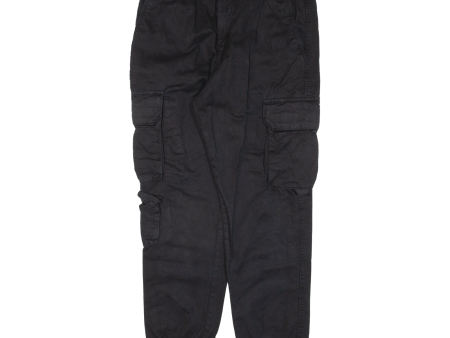 Cargo Womens Trousers Black Relaxed Tapered W30 L27 For Sale