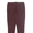 CALVIN KLEIN JEANS Womens Trousers Maroon Slim Skinny W28 L28 For Discount