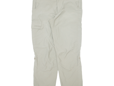 ACF BY SCHOFFEL Outdoor Mens Trousers Beige Regular Straight Nylon W39 L32 Discount