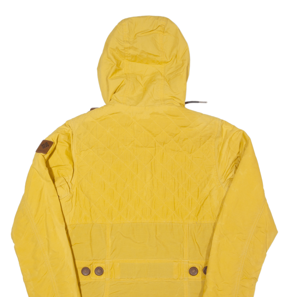 COLUMBIA Fleece Lined Womens Parka Jacket Yellow Hooded XS Fashion