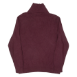 NAUTICA Mens Jumper Maroon High Neck Tight Knit 2XL Online Sale