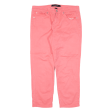 CALVIN KLEIN JEANS Womens Trousers Pink Regular Straight W32 L25 Supply