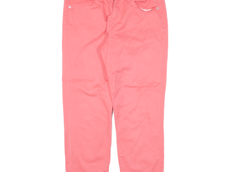 CALVIN KLEIN JEANS Womens Trousers Pink Regular Straight W32 L25 Supply