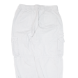 Cargo Womens Trousers White Loose Tapered W29 L26 Fashion