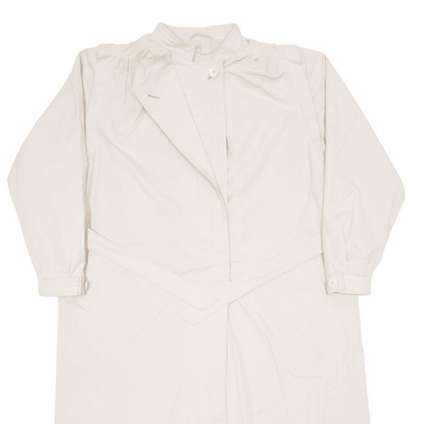 Belted Womens Trench Coat Beige 90s M For Cheap