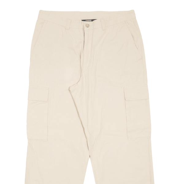 CAMEL ACTIVE Cargo Outdoor Mens Trousers Beige Regular Straight W33 L29 For Cheap