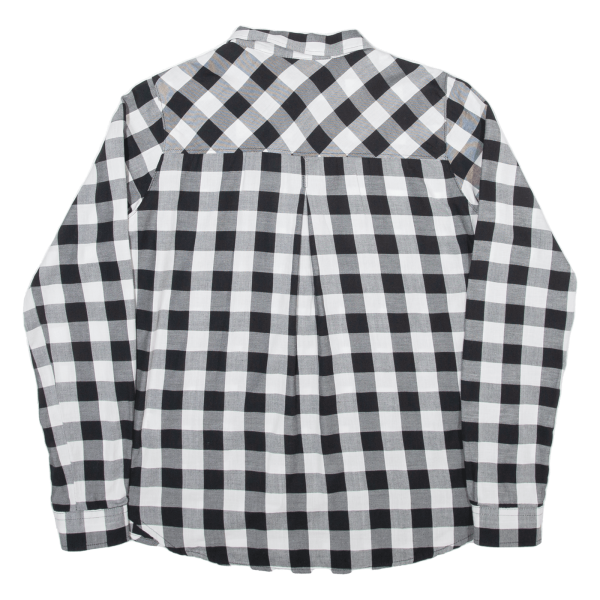 CITY LIFE Womens Shirt Black Gingham Long Sleeve M For Cheap