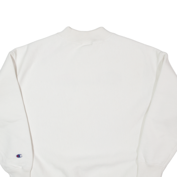 CHAMPION REVERSE WEAVE Mens Sweatshirt White S Online Sale