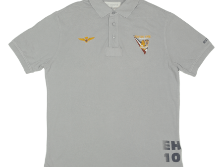 AVIAZIONE NAVALE Mens Polo Shirt Grey XL For Cheap