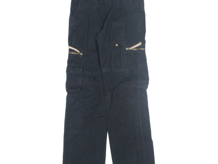 ACTIVE Cargo Womens Trousers Black Regular Straight W28 L32 on Sale