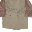 CHIWITT Womens Pea Jacket Beige 90s M Hot on Sale