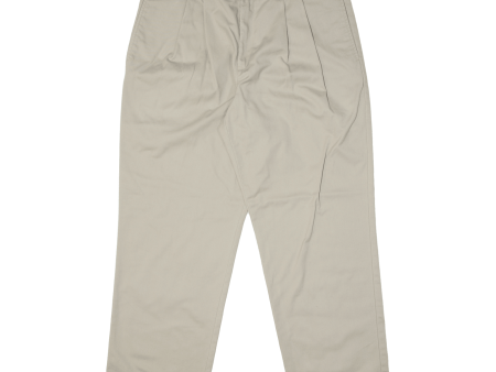 DOCKERS Khakis Mens Trousers Beige Loose Tapered W36 L30 Cheap