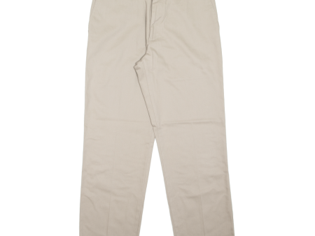 DOCKERS Khaki Mens Trousers Beige Classic Straight W32 L30 Discount