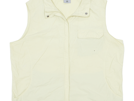 COLUMBIA Womens Gilet Cream XL For Sale