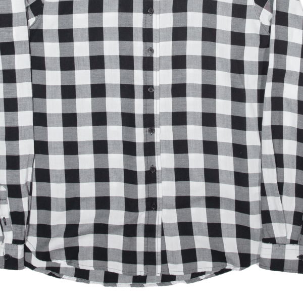 CITY LIFE Womens Shirt Black Gingham Long Sleeve M For Cheap