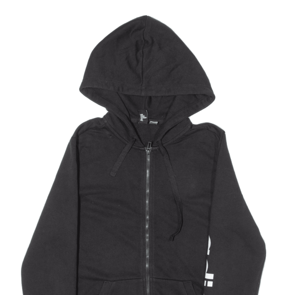 ADIDAS Womens Black Hoodie Full Zip S Hot on Sale