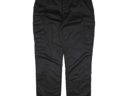 ARTIME Cargo Mens Trousers Black Relaxed Straight W39 L31 on Sale