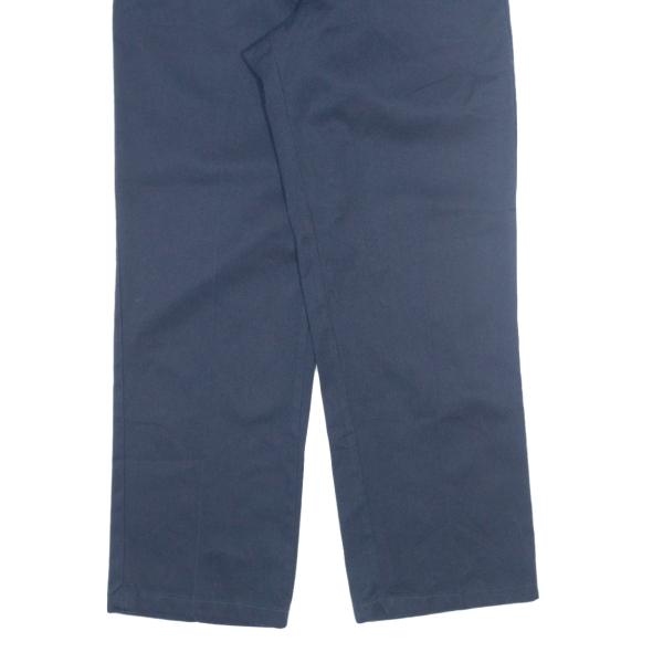 DICKIES Workwear Mens Trousers Blue Regular Straight W34 L27 Online now