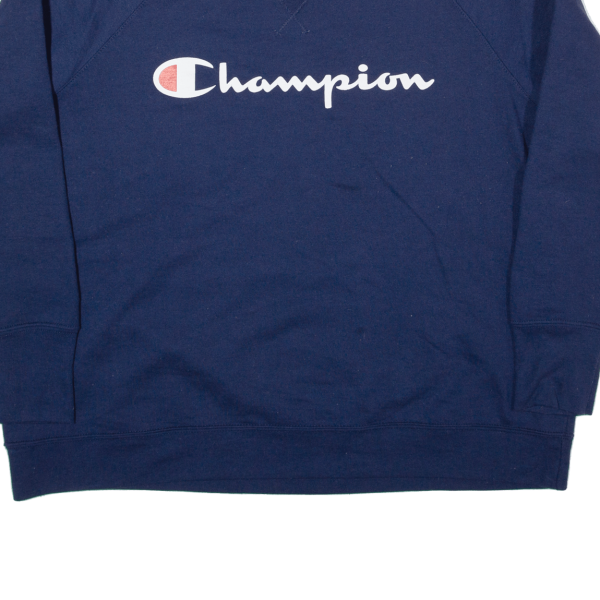 CHAMPION Womens Sweatshirt Blue XL Supply