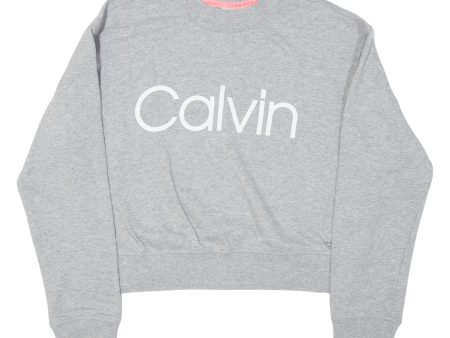 CALVIN KLEIN Performance Womens Sweatshirt Grey L For Sale