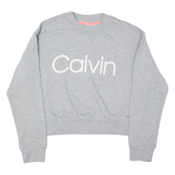 CALVIN KLEIN Performance Womens Sweatshirt Grey L For Sale