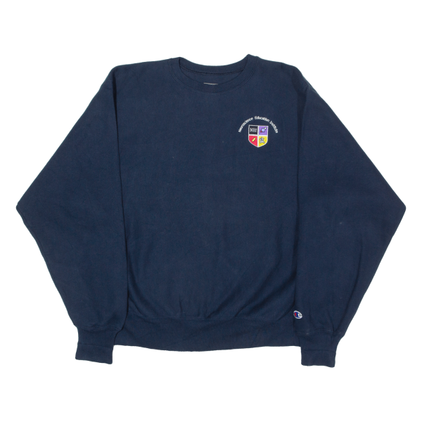 CHAMPION REVERSE WEAVE Schoolwear Mens Sweatshirt Blue M Sale