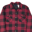 BASIC EDITIONS Boys Lumberjack Shirt Red Check Long Sleeve L Supply