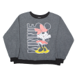 DISNEY Minnie Mouse Womens Sweatshirt Grey 2XL Fashion