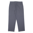 DOCKERS Checked Khaki Mens Trousers Grey Regular Straight W34 L30 Cheap