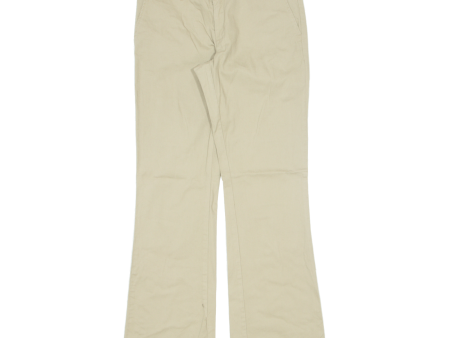 DICKIES Workwear Womens Trousers Beige Slim Bootcut W30 L31 on Sale