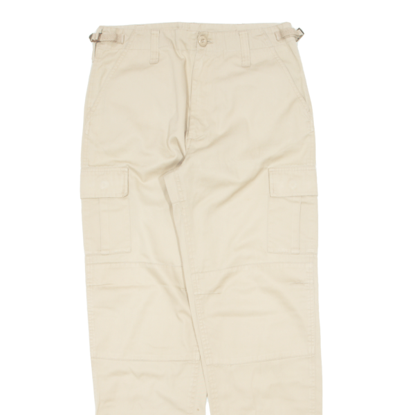 Cargo Womens Trousers Beige Regular Tapered W30 L31 Online now