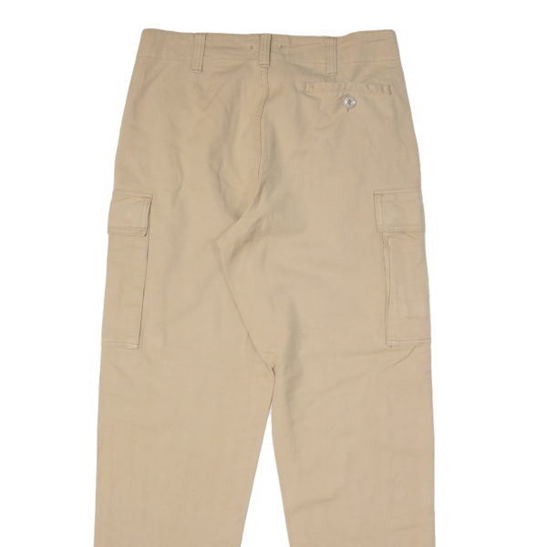 Cargo Mens Trousers Beige Regular Straight W34 L32 Online now