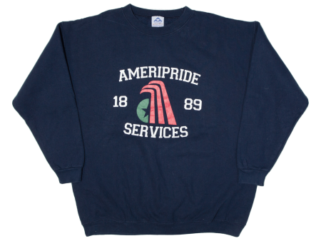 ALSTYLE APPAREL Ameripride Services Mens Sweatshirt Blue XL on Sale