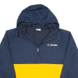 CHAMPION UC Irvine 1 4 Zip Mens Pullover Jacket Blue USA Hooded S Online