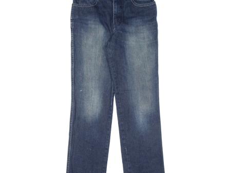 WRANGLER Womens Jeans Blue Regular Straight Stone Wash W28 L31 on Sale