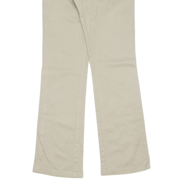 DICKIES Workwear Womens Trousers Beige Slim Bootcut W24 L29 Hot on Sale