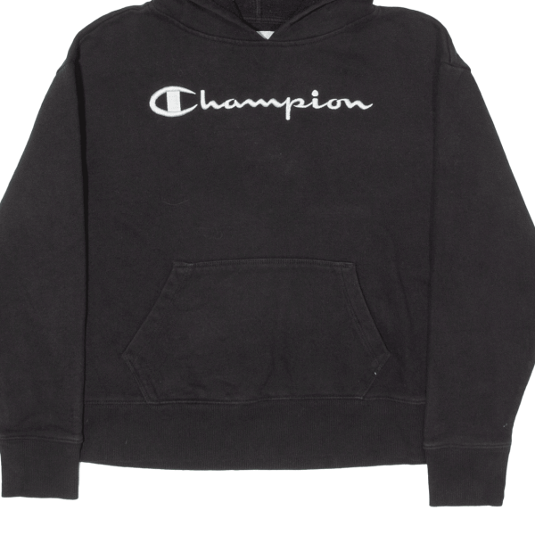 CHAMPION Womens Black Hoodie S Sale