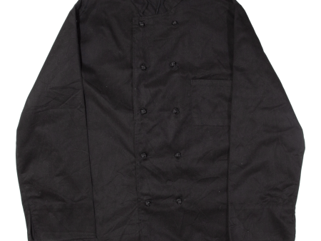 DICKIES Chef Worker Mens Jacket Black S Cheap