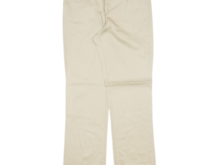 DICKIES Workwear Womens Trousers Beige Relaxed Straight W33 L32 on Sale