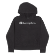 CHAMPION Womens Black Hoodie S Sale