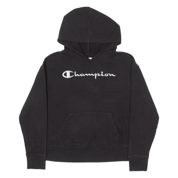 CHAMPION Womens Black Hoodie S Sale